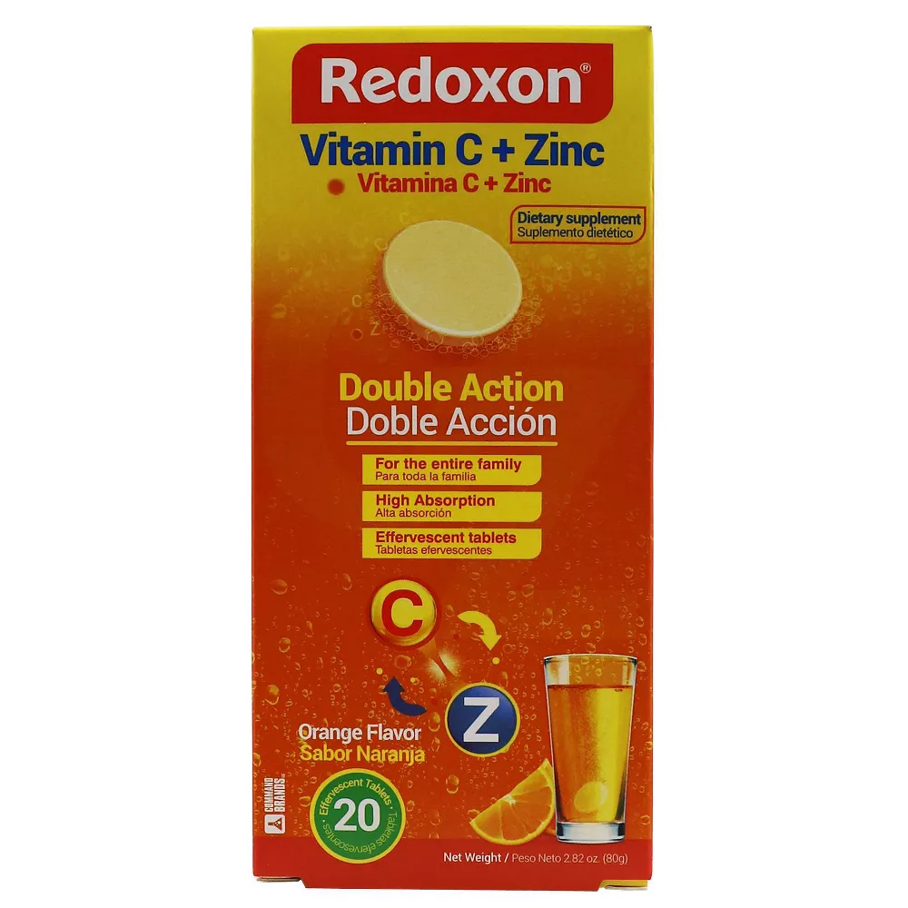Redoxon Vitamin C and Zinc Orange Flavored Effervescent Tablets - 20 Ea